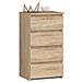 Cassettiera CL4, 4 cassetti, 40x35x74 cm, Colore Sonoma Quercia - Foto miniatura 1