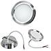 Faretto Led 3 W Luce Calda A Incasso Rotondo Opaco Bordo Argento P60-c - Foto miniatura 1