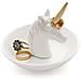Ring Holder Unicorn - White Ceramic - Foto miniatura 1
