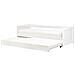 Letto Estraibile Legno Di Pino Gravelines 90 X 200 Cm Bianco - Foto miniatura 2