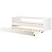 Letto Estraibile Legno Di Pino Gravelines 90 X 200 Cm Bianco - Foto miniatura 5