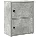 Libreria Grigio Cemento 40x24x52 Cm In Legno Multistrato - Foto miniatura 2