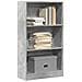 Libreria Grigio Cemento 60x24x109 Cm In Truciolato - Foto miniatura 1