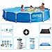 Piscina Fuori Terra - In Giro - 366x76 Cm - Blu - Include Accessori Coordinati A1589 - Foto miniatura 1