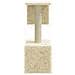 Albero Per Gatti Con Tiragraffi In Sisal Crema 60 Cm - Foto miniatura 3