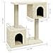 Albero Per Gatti Con Tiragraffi In Sisal Crema 60 Cm - Foto miniatura 5