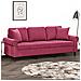 Lusso Casadino -  Divano A 3 Posti Con Cuscini Rosso Vino 180 Cm In Velluto - Foto miniatura 8