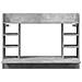 Scrivania A Parete Grigio Cemento 105x48x75cm Legno Multistrato - Foto miniatura 3