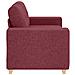 Divano Divanetto Rosso Vino 120 cm in Tessuto - Foto miniatura 5