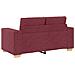 Divano Divanetto Rosso Vino 120 cm in Tessuto - Foto miniatura 6