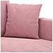 Set di Divani 3 pz con Cuscini rosa in Velluto - Foto miniatura 6