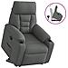 Poltrona Alzapersona Reclinabile Grigio Scuro in Tessuto - Foto miniatura 1