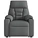 Poltrona Alzapersona Reclinabile Grigio Scuro in Tessuto - Foto miniatura 5