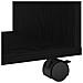 Tavolino con Ruote Rovere Nero 72x33x42,5 cm Legno Ingegnerizzato - Foto miniatura 7