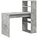 Scrivania con stoccaggio grigio cemento 113x54x120 cm legno ingegnerizzato - Foto miniatura 1