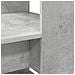 Scrivania con stoccaggio grigio cemento 113x54x120 cm legno ingegnerizzato - Foto miniatura 7