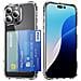 Custodia Antiurto Con Slot Laterale Per Schede Compatibile Con Iphone 16 Pro - Acrilico Trasparente Con Protezione Angolare - Foto miniatura 1