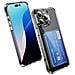 Custodia Antiurto Con Slot Laterale Per Schede Compatibile Con Iphone 16 Pro - Acrilico Trasparente Con Protezione Angolare - Foto miniatura 2