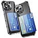 Custodia Antiurto Con Slot Laterale Per Schede Compatibile Con Iphone 16 Pro - Acrilico Trasparente Con Protezione Angolare - Foto miniatura 6