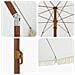 Ombrellone Grigio e Bianco Ø 205 x 209 cm Acciaio - Foto miniatura 5