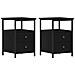 Comodini 2 pz Rovere Nero 34x35,5x50 cm Legno di Argilla - Foto miniatura 1