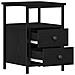 Comodini 2 pz Rovere Nero 34x35,5x50 cm Legno di Argilla - Foto miniatura 5