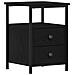 Comodini 2 pz Rovere Nero 34x35,5x50 cm Legno di Argilla - Foto miniatura 6