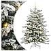 Albero di Natale Artificiale con Rami Pieghevoli Bianco 150 cm - Foto miniatura 1