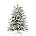 Albero di Natale Artificiale con Rami Pieghevoli Bianco 150 cm - Foto miniatura 3