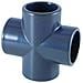 Raccordo A Croce Pvc-u 25 Mm Pn16  Giunto Resistente Per Tubi - Foto miniatura 1