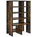 Mobile per scarpe 2 pcs Rovere fumé Legno multistrato - Foto miniatura 6