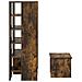 Mobile per scarpe 2 pcs Rovere fumé Legno multistrato - Foto miniatura 9