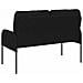 Divani con cuscino 110cm Nero Legno compensato - Foto miniatura 6