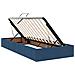 Letto con Contenitore Blu 200 x 200 cm Pelle Sintetica - Foto miniatura 6