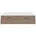 Struttura Letto Pouf con Materassi 160x200 cm Similpelle - Foto miniatura 7