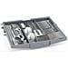 Bosch SMP4ECC72S Serie 4 Lavastoviglie da incasso sottopiano 14 coperti Acciaio nero spazzolato anti-impronta Classe A, Sottopiano, Dimensione massima (60 cm), Nero, Pulsanti, 1,75 m, 1,65 m - Foto miniatura 5