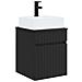 Mobile Lavabo da Parete Nero 39 x 41 x 62,5 cm - Foto miniatura 1