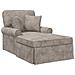 Chaise Longe con Gonna con cuscino Sabbia 157 x 91 x 91 cm ARES - Foto miniatura 1