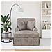 Chaise Longe con Gonna con cuscino Sabbia 157 x 91 x 91 cm ARES - Foto miniatura 3