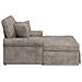 Chaise Longe con Gonna con cuscino Sabbia 157 x 91 x 91 cm ARES - Foto miniatura 5