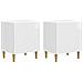 Armadio da Notte 2 pcs Bianco Lucido 43 x 34,5 x 50 cm - Foto miniatura 1