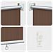 Tenda a Rullo Esterno Blocco UV 90% Tortora 240 x 140 cm HDPE - Foto miniatura 6