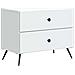 Armadio da Notte con cassetto Bianco 62 x 34,5 x 47,5 cm - Foto miniatura 1