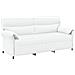 Set di divani 2 pz Bianco Tessuto - Foto miniatura 8