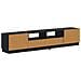 Mobile TV LED a 5 pezzi Nero Legno ingegnerizzato - Foto miniatura 8