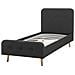 Letto Singolo In Tessuto Grigio 90x200cm - Rennes - Foto miniatura 16