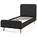 Letto Singolo In Tessuto Grigio 90x200cm - Rennes - Foto miniatura 22