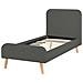 Letto Singolo In Tessuto Grigio 90x200cm - Rennes - Foto miniatura 28