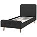 Letto Singolo In Tessuto Grigio 90x200cm - Rennes - Foto miniatura 21