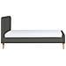 Letto Singolo In Tessuto Grigio 90x200cm - Rennes - Foto miniatura 30